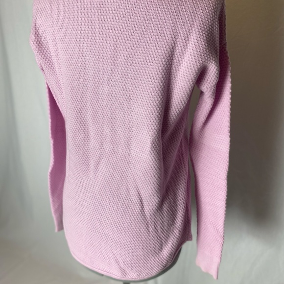 Gap long sleeve pink cotton textured sweater - Picture 6 of 9